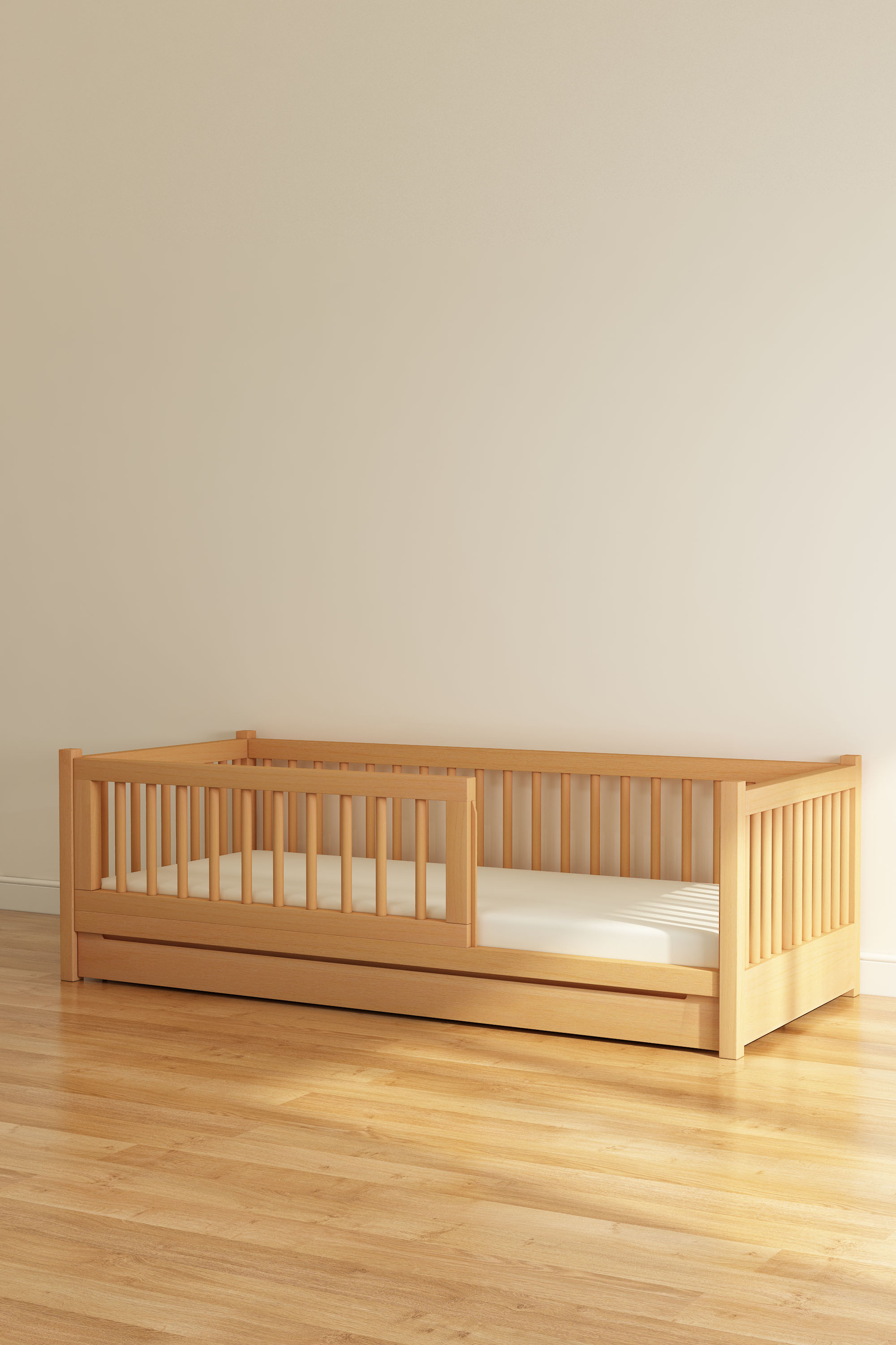 Duru Model Ahşap Karyola (Yavru Yataklı)